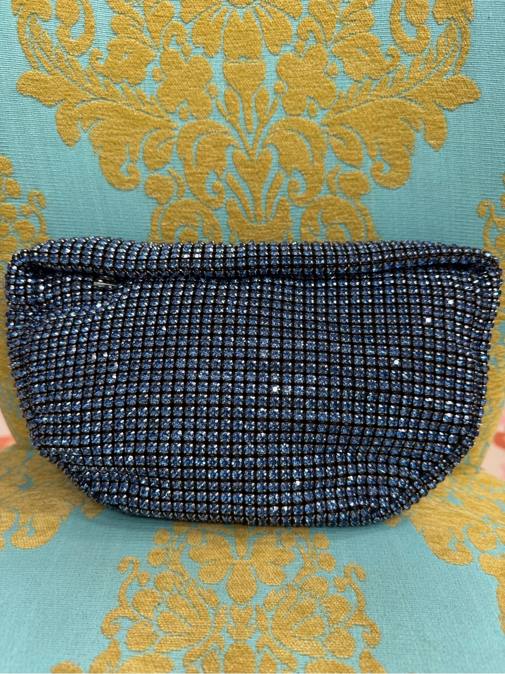 NEW Sparkling Blue Evening Clutch - Designer Style